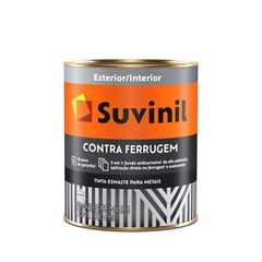 TINTA SUVINIL ESMALTE CONTRA FERRUGEM BRILHANTE BRANCO 0.9L