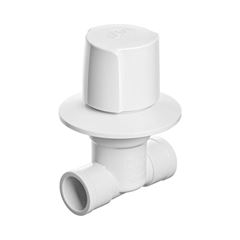 REGISTRO PVC FACILITA 20MM BRANCO COM CANOPLA HERC