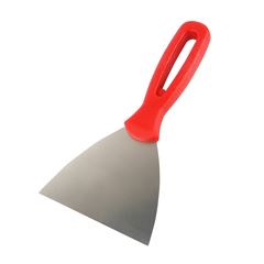 ESPATULA DE ACO INOX CABO PLASTICO 10 CM