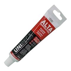 SILICONE ACETICO ALTA TEMPERATURA BL 50GR VERMELHO UNIPEGA