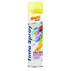 TINTA SPRAY 400ML MUNDIAL PRIME LUMINOSA AMARELO  