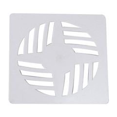 GRELHA QUADRADA 9,4 X 9,4CM EM PVC BRANCO ASTRA