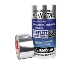 FITA QUALITAPE METALIZADA 48X40 PCT ADELBRAS