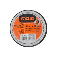 FITA ISOLANTE 19MMX 30M PRETA FOXLUX