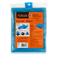 LONA PLASTICA AZUL 5X3 FOXLUX