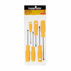 CHAVE FENDA PHILLIPS CABO AMARELO JG06PCS THOMPSON 