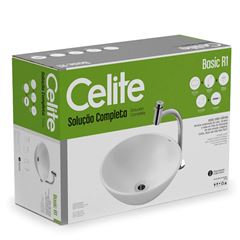 CELITE KIT CUBA DE APOIO BASIC R1 COM TORNEIRA BICA ALTA BASIC BRANCO