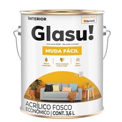 TINTA GLASU ACRILICA ECONOMICA FOSCO GELO 3.6L