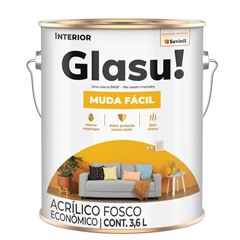 TINTA GLASU ACRILICA ECONOMICA FOSCO MARFIM 3.6L