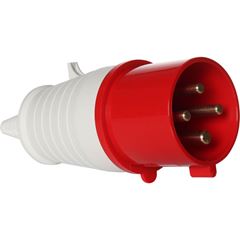 PLUGUE INDUSTRIAL MOVEL 32A 4P 380/440V VERMELHO  6H IP44 MARGIRUS