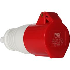 TOMADA INDUSTRIAL MOVEL 16A 3P 380/440V VERMELHO 9H MARGIRUS