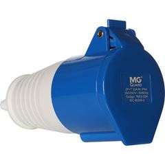 TOMADA INDUSTRIAL MOVEL 32A 3P 200/250V AZUL 6H IP44  MARGIRUS