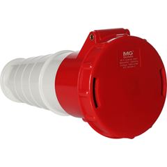 TOMADA INDUSTRIAL MOVEL 63A 4P 380/440V VERMELHO 6H IP67 MARGIRUS