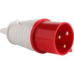 PLUGUE INDUSTRIAL  MOVEL 32A 3P 380/440V VERMELHO 9H IP44 MARGIRUS