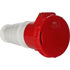 TOMADA INDUSTRIAL  MOVEL 63A 3P 380/440V VERMELHO 9H IP67 MARGIRUS