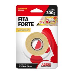 FITA ADESIVA DUPLA FACE FORTE BRANCA 12MMX1.5M ADERE