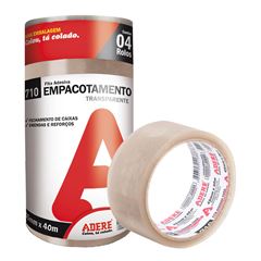 FITA ADESIVA EMPACOTAMENTO TRANSPARENTE 710 45MMX40M ADERE