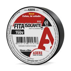 FITA ISOLANTE 18MMX05M PRETA 912I ADERE