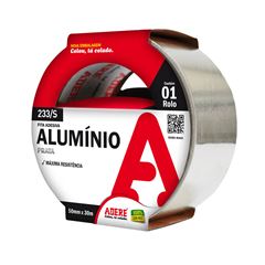 FITA ADESIVA ALUMINIO  PRATA 233S 50MMX30M ADERE