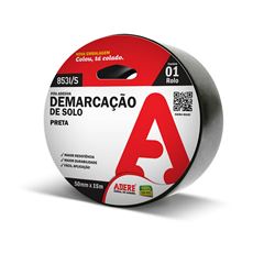 FITA DEMARCACAO SOLO PRETA 853I/S 50MMX15M ADERE