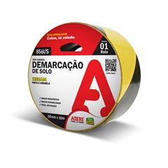 FITA DEMARCACAO SOLO PRETA/AMARELA  856I/S 50MMX30M ADERE