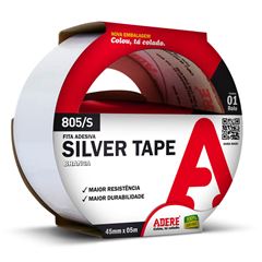 FITA ADESIVA SILVER TAPE BRANCA 805S 45MMX05M