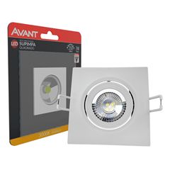 SPOT LED QUADRADA EMBUTIR  AUTHENTI AM3000K 3W BIVOLT 250