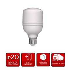 LAMPADA LED BULBO E27 BR6500K 50W BIVOLT MK4000-G AVANT