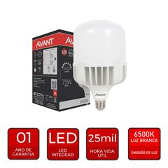 LAMPADA LED BULBO E27 BR6500K 75W BIVOLT 5625 AVANT