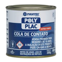 COLA CONTATO POLYPLAC 200GR PULVITEC